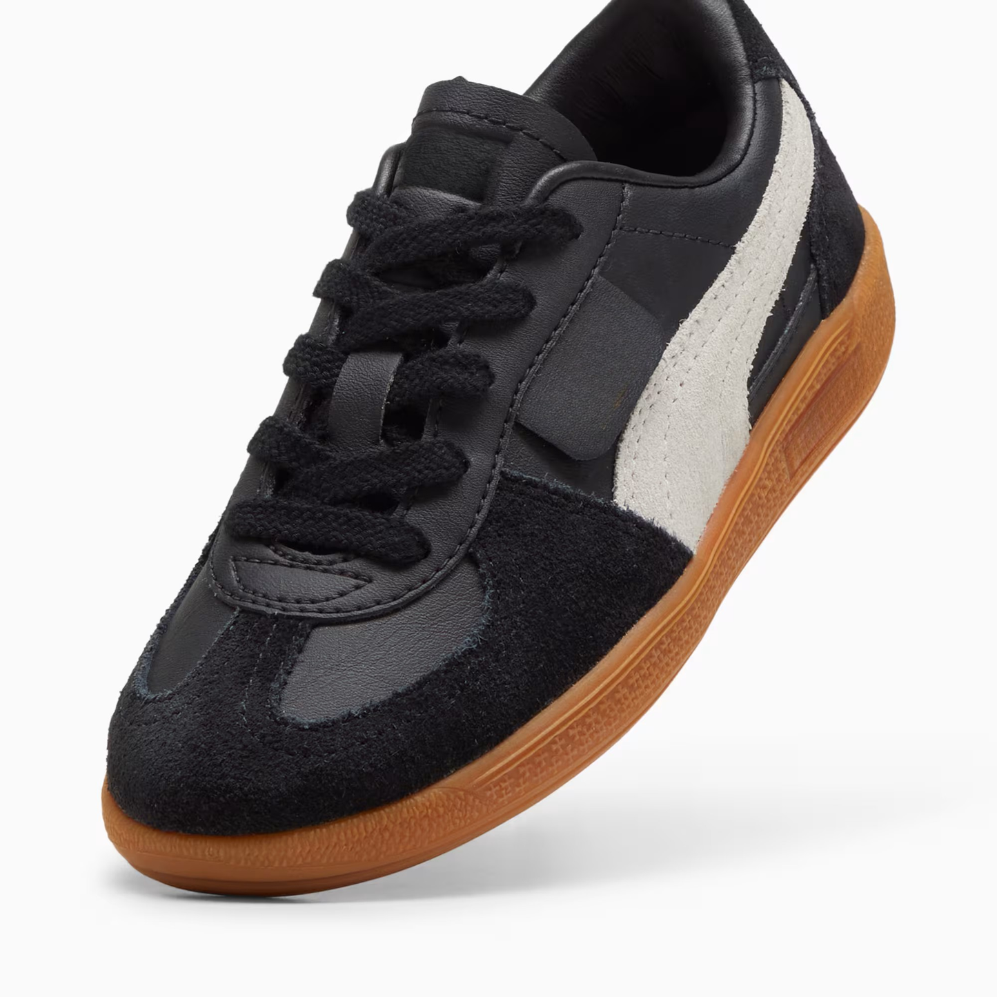 Palermo Leather Sneakers Kids Black Feather Gray Gum