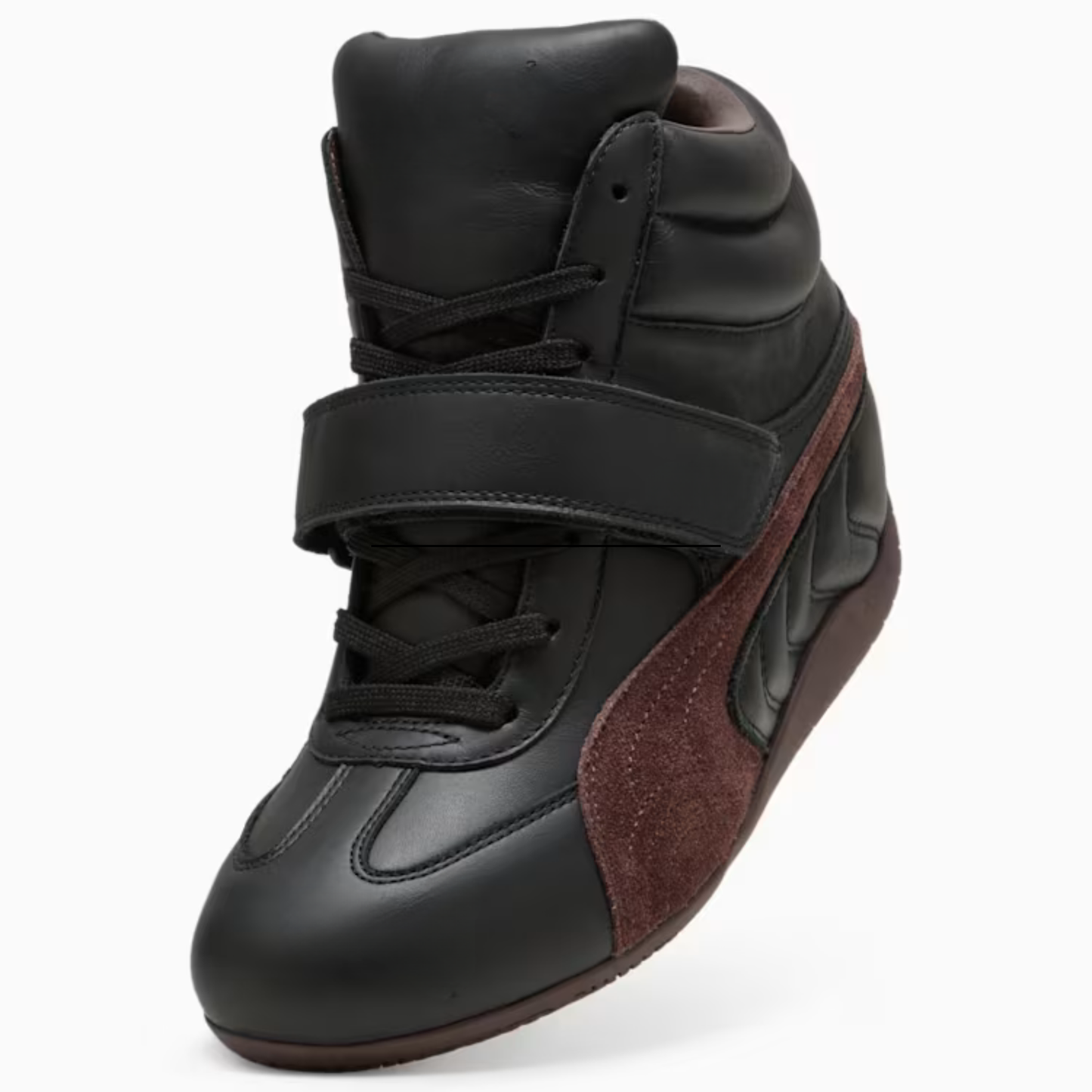 Supercat Wedge Sneakers Women Black Chocolate Brown