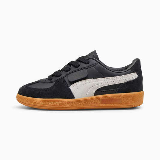 Palermo Leather Sneakers Kids Black Feather Gray Gum