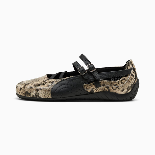 Supercat Ballet Snake Print Sneakers Women Black Vapor Gray