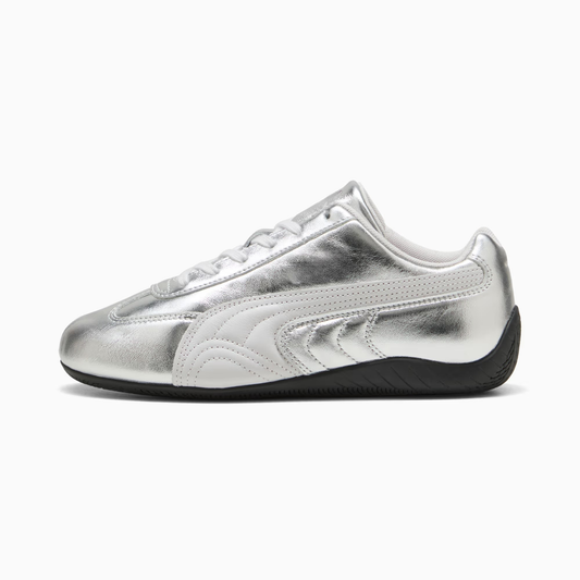 Supercat Silver Sneakers Women Feather Gray Black