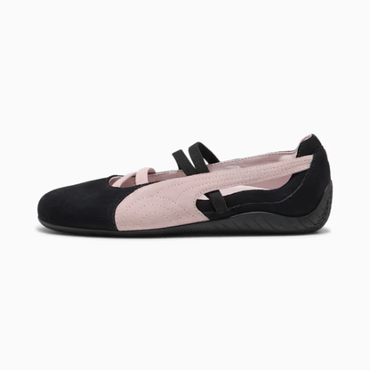 Supercat Suede Ballet Shoes Women Black Mauve Mist