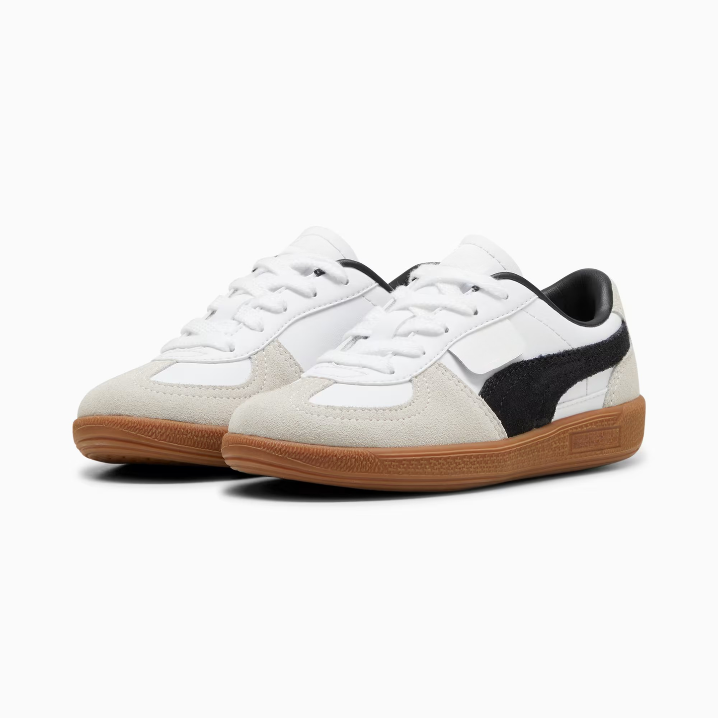 Palermo Leather Sneakers Kids White Vapor Gray Gum