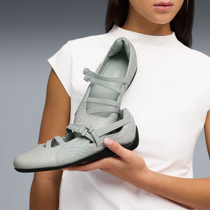 Supercat Ballet Croc Print Sneakers Women White Vapor Gray
