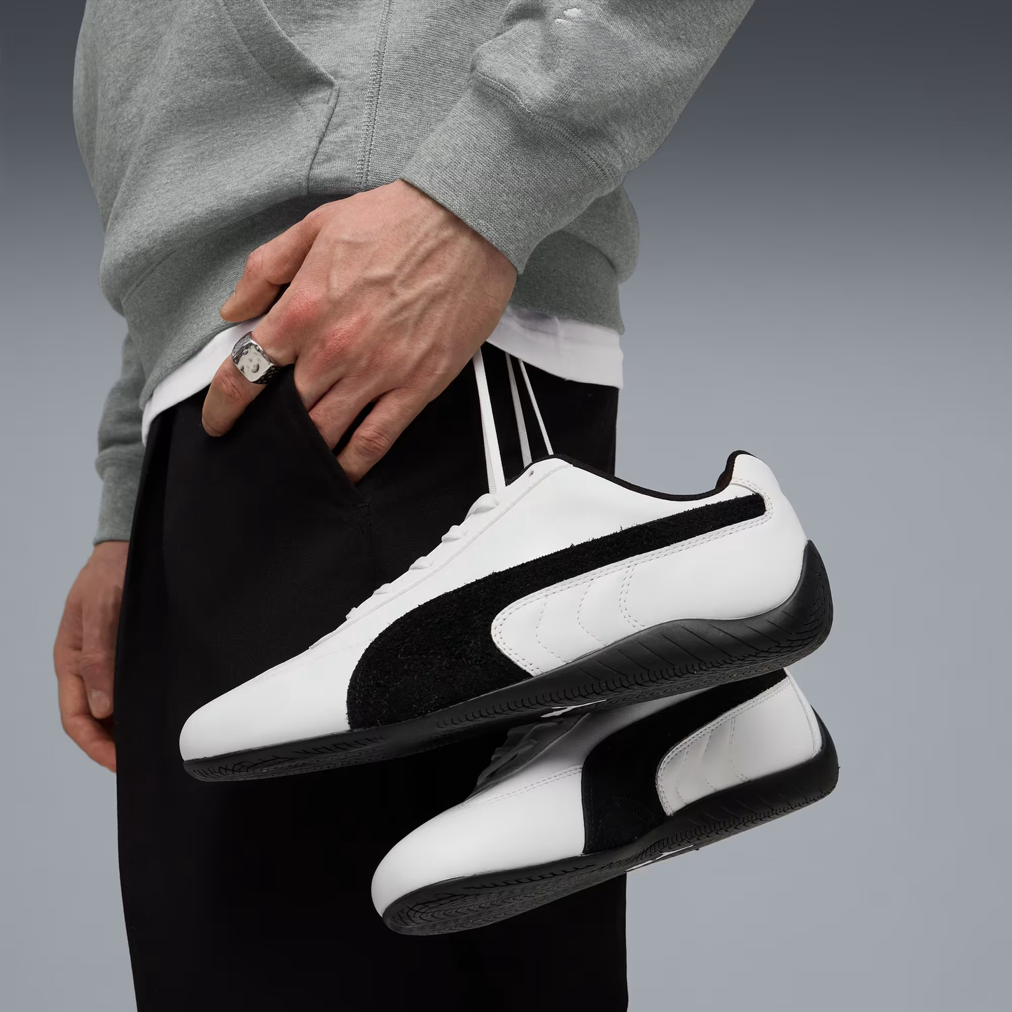 Supercat Leather Sneakers Unisex White Black