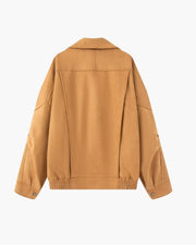 Vintage Suede Drape Jacket