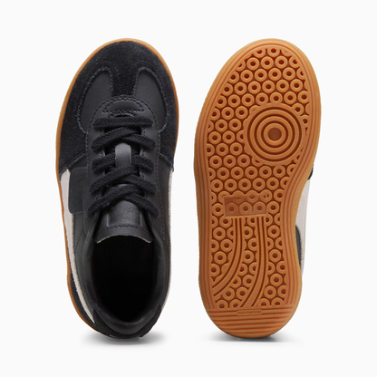 Palermo Leather Sneakers Kids Black Feather Gray Gum