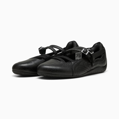 Supercat Ballet Croc Print Sneakers Women Black Cool Dark Gray