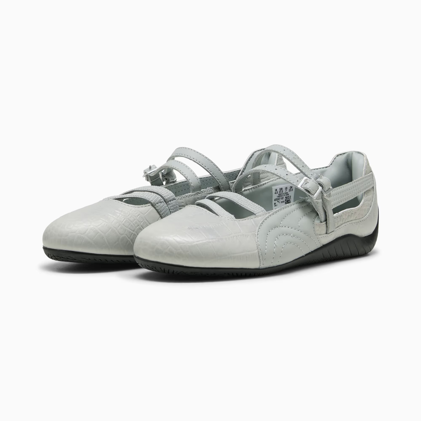 Supercat Ballet Croc Print Sneakers Women White Vapor Gray