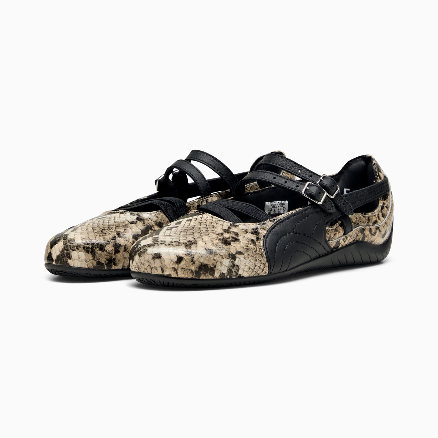 Supercat Ballet Snake Print Sneakers Women Black Vapor Gray