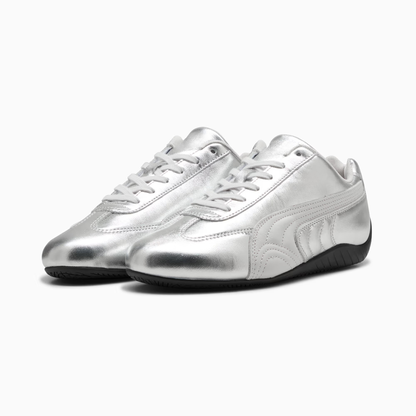 Supercat Silver Sneakers Women Feather Gray Black