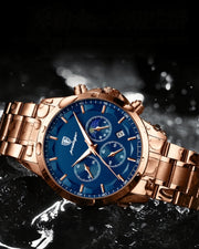 Precision Chronograph Steel Watch