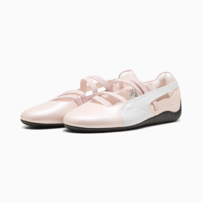 Supercat Ballet Metallic Shoes Women Jasmine Flower Black