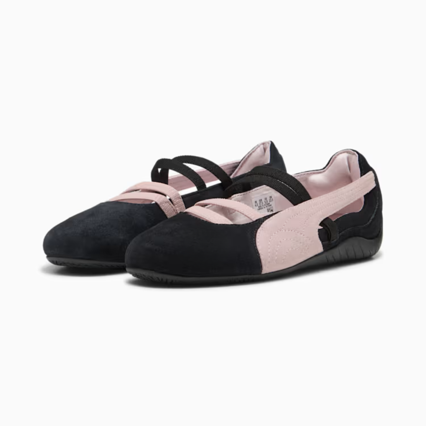 Supercat Suede Ballet Shoes Women Black Mauve Mist
