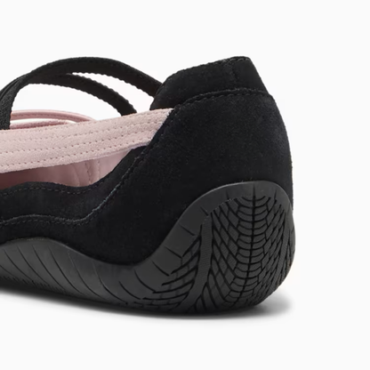 Supercat Suede Ballet Shoes Women Black Mauve Mist