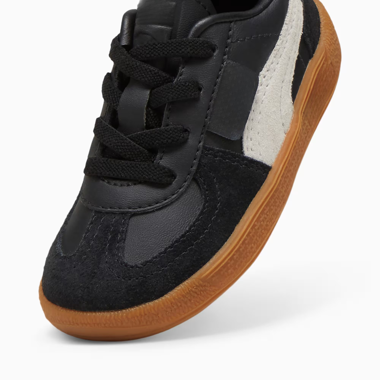 Palermo Leather Sneakers Toddler Black Feather Gray Gum