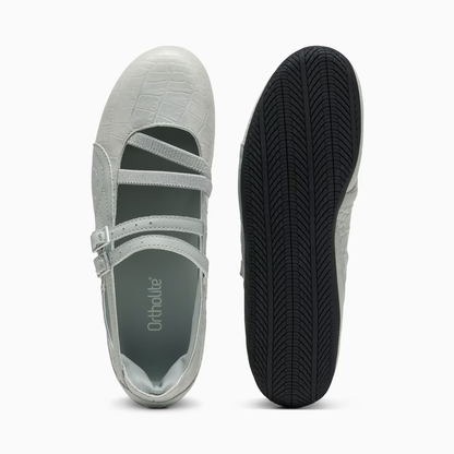 Supercat Ballet Croc Print Sneakers Women White Vapor Gray
