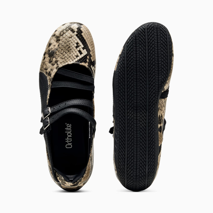 Supercat Ballet Snake Print Sneakers Women Black Vapor Gray