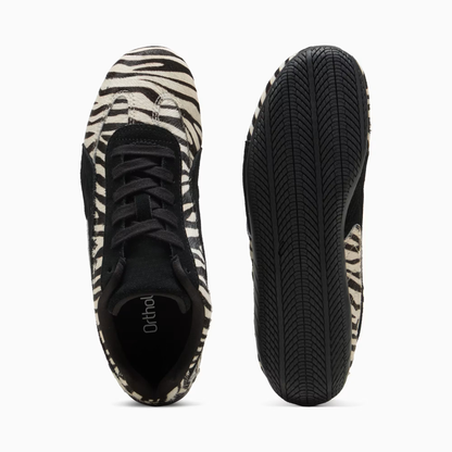 Supercat Zebra Sneakers Women Warm White Black