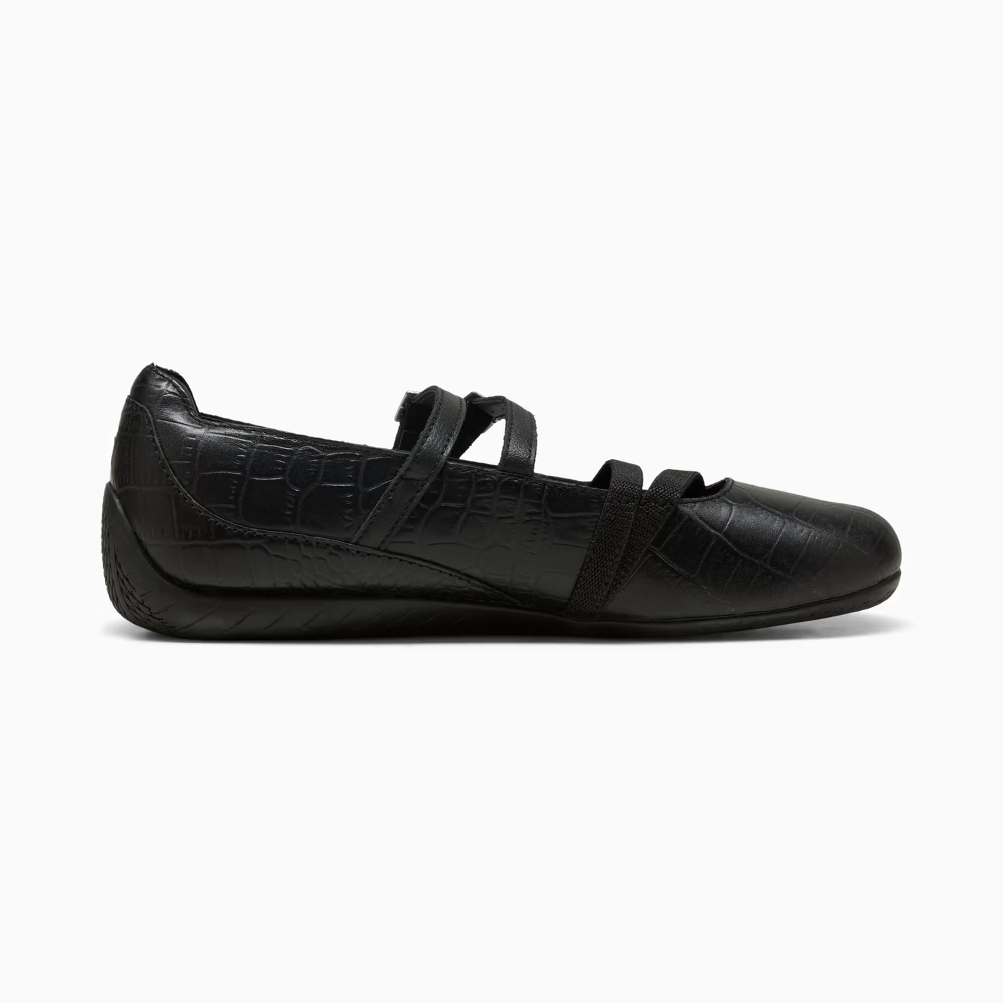 Supercat Ballet Croc Print Sneakers Women Black Cool Dark Gray