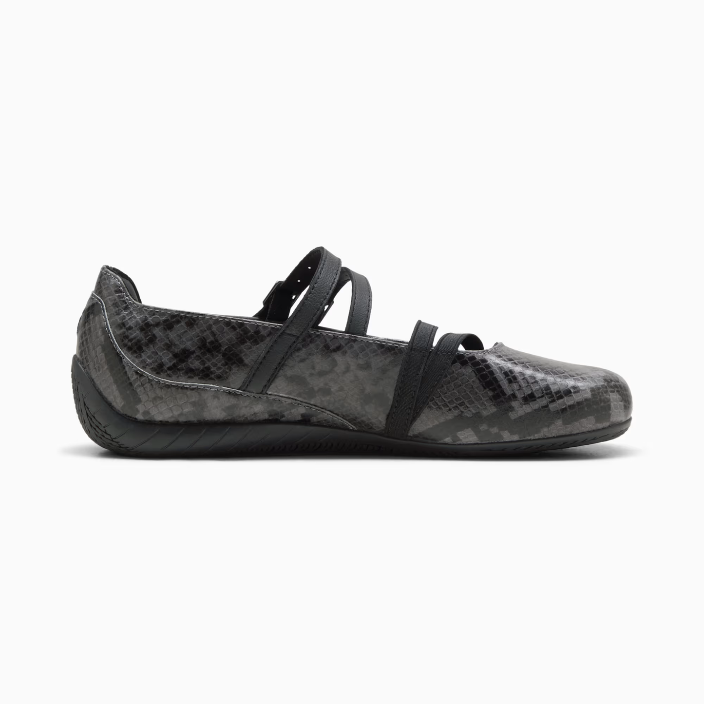 Supercat Ballet Snake Print Sneakers Women Cool Dark Gray Black