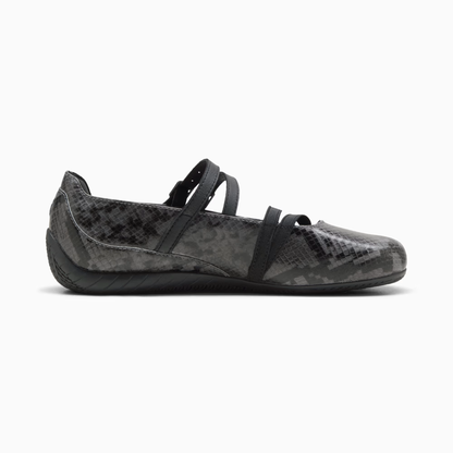 Supercat Ballet Snake Print Sneakers Women Cool Dark Gray Black