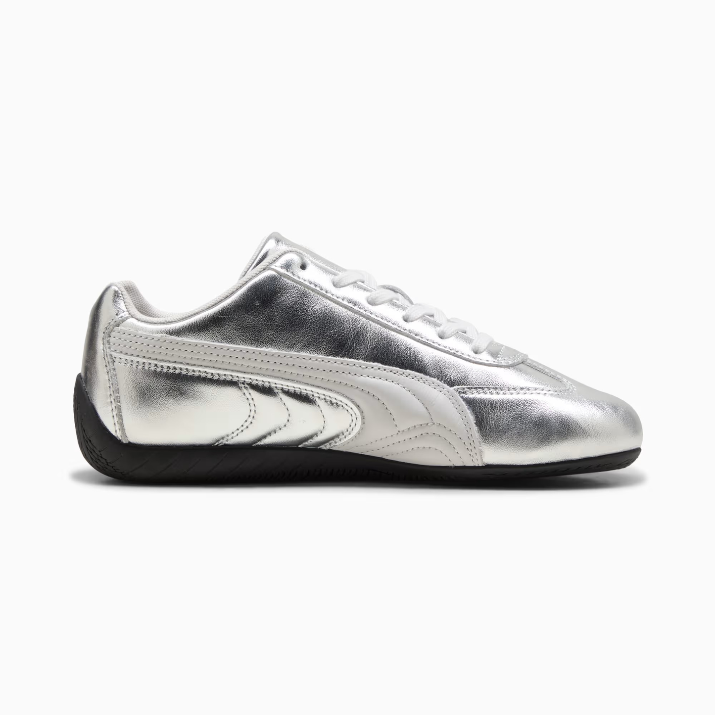 Supercat Silver Sneakers Women Feather Gray Black