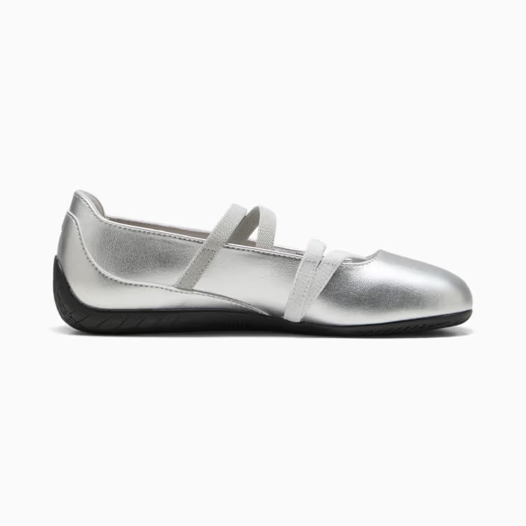 Supercat Ballet Metallic Shoes Women Silver White