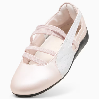 Supercat Ballet Metallic Shoes Women Jasmine Flower Black