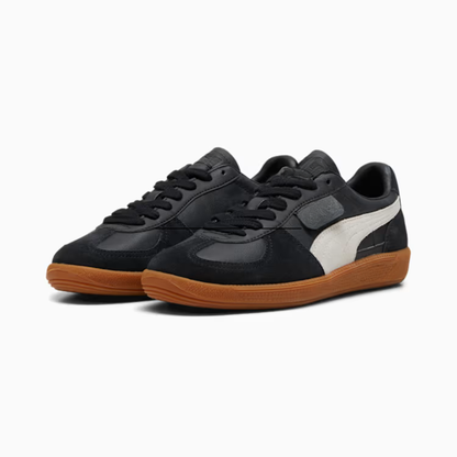 Palermo Leather Sneakers Unisex Black Feather Gray Gum