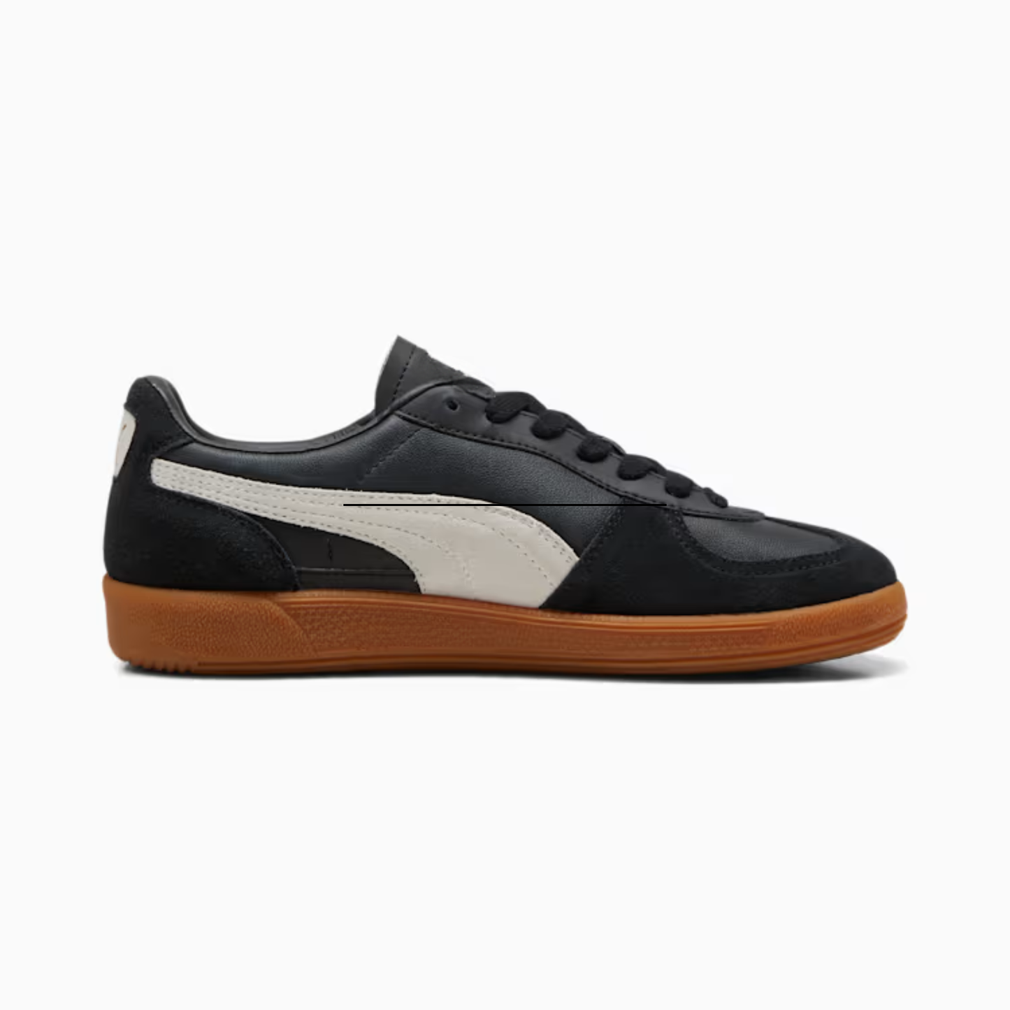Palermo Leather Sneakers Unisex Black Feather Gray Gum