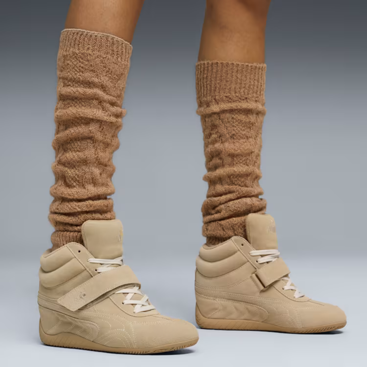 Supercat Wedge Tonal Sneakers Women Sand Dune Alpine Snow