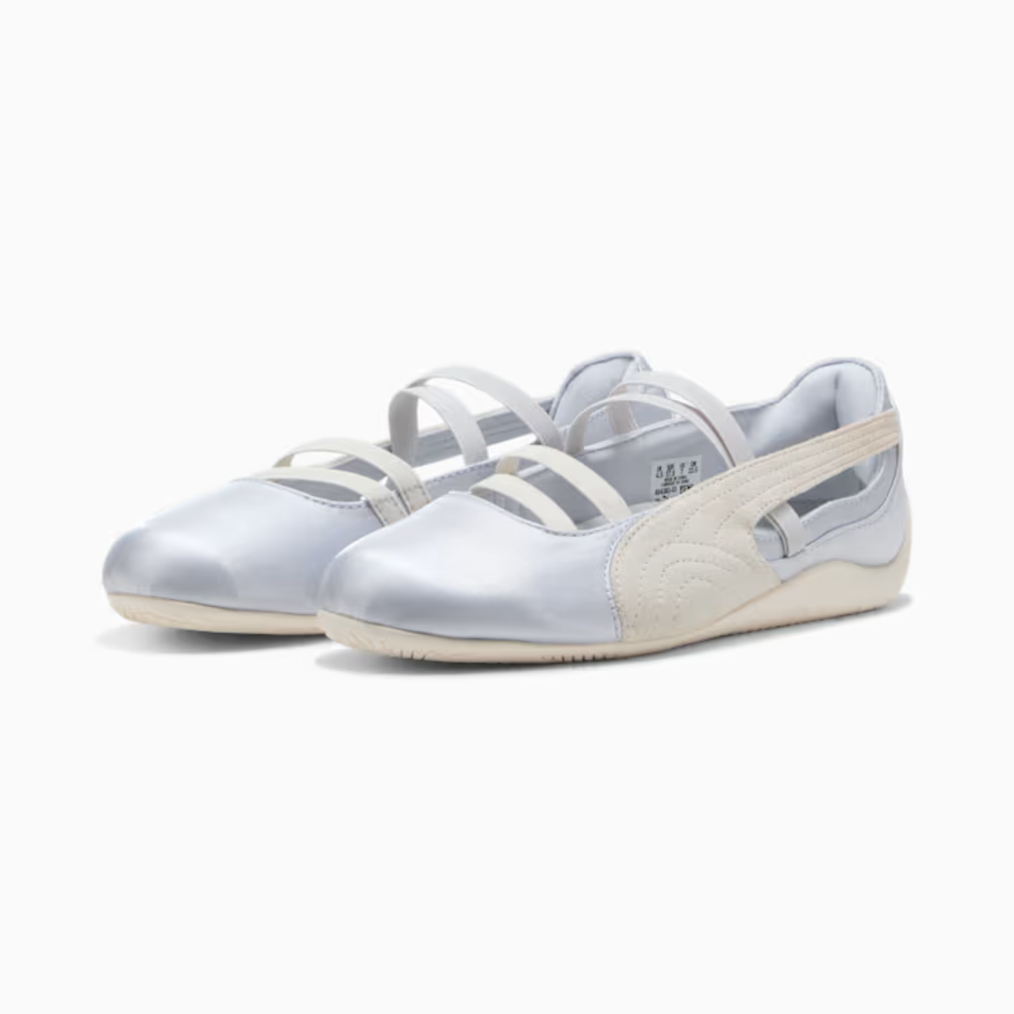 Supercat Satin Ballet Sneakers Women Silver Mist Warm White