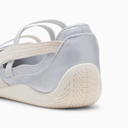Supercat Satin Ballet Sneakers Women Silver Mist Warm White