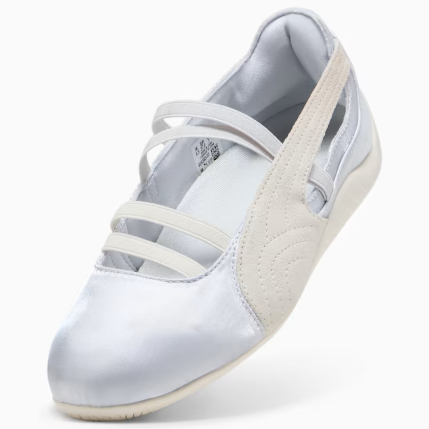 Supercat Satin Ballet Sneakers Women Silver Mist Warm White