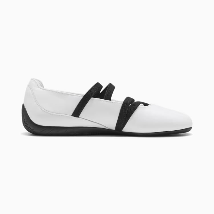 Supercat Ballet Leather Shoes Women  White Black