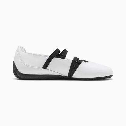 Supercat Ballet Leather Shoes Women  White Black