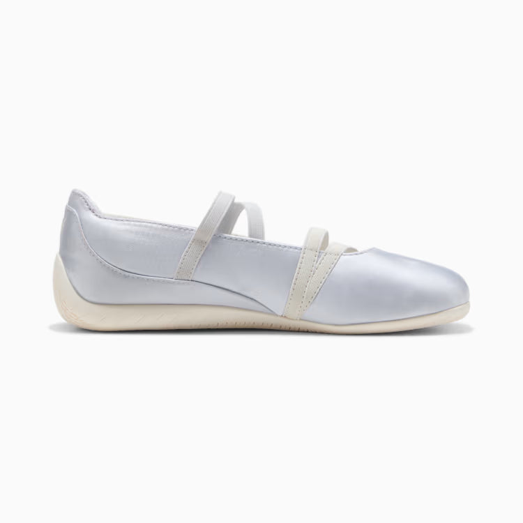Supercat Satin Ballet Sneakers Women Silver Mist Warm White