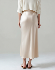 Old Money Silk Skirt